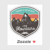 Geen plek zoals bergkamperen | Afgesneden Sticker (Vel)