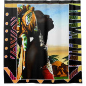 Geen plek zoals thuis, douchegordijn (Voorkant)