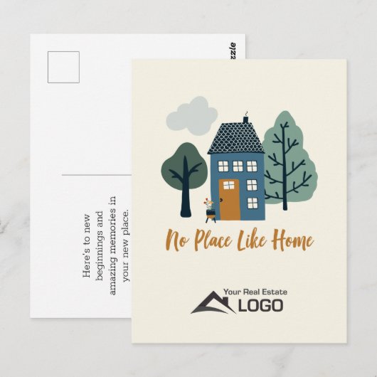 Geen plek zoals thuislandgoed in Scandinavië Briefkaart (Voorkant / Achterkant)