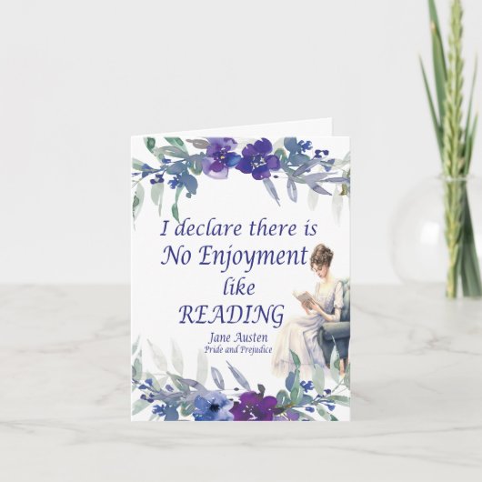 Geen plezier zoals het lezen van citaten kaart (Voorkant)