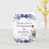 Geen plezier zoals het lezen van citaten kaart (Gele Bloem)