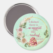 Geen plezier zoals het lezen van Jane Austen Quote Magneet (Voorkant / Achterkant)
