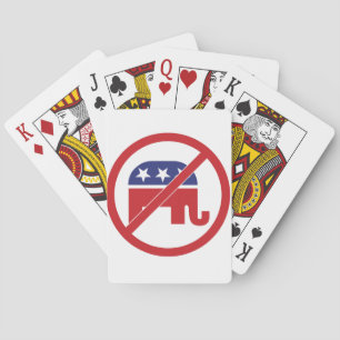 Geen Politiek Republikeinse Olifant Pokerkaarten