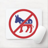 Geen politieke democraat Donkey Muismat (Met muis)