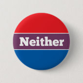 Geen politieke kandidaat ronde button 5,7 cm (Voorkant)
