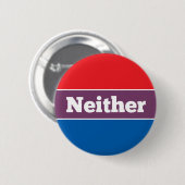 Geen politieke kandidaat ronde button 5,7 cm (Voorkant /achterkant)