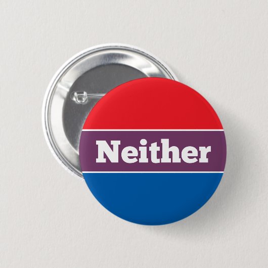 Geen politieke kandidaat ronde button 5,7 cm (Voorkant /achterkant)