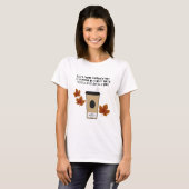 GEEN pompoen kruiden koffie val bladeren T-shirt (Voorkant volledig)