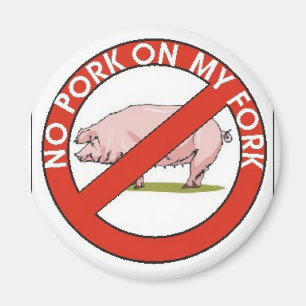 GEEN PORK OP MIJN FORK MAGNEET