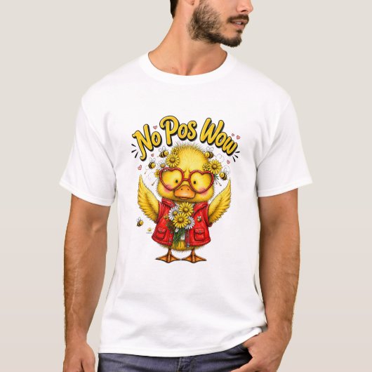 Geen Pos Wow Cute Eend Shirt | Grappig Kawaii Dier (Voorkant)