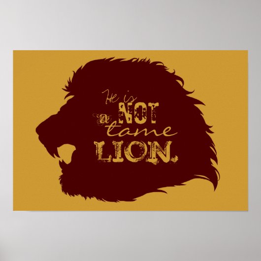 Geen Poster met een Tame Lion (Voorkant)
