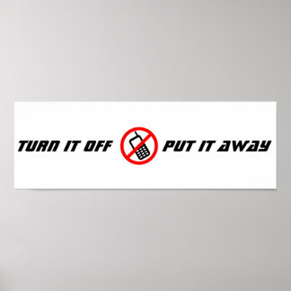 Geen poster voor mobiele telefoon