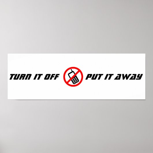 Geen poster voor mobiele telefoon (Voorkant)