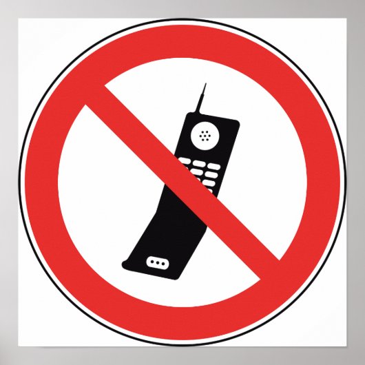 Geen Poster voor mobiele telefoonaanmelding (Voorkant)