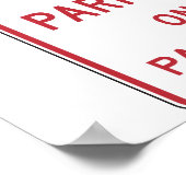 Geen Poster voor parkeren bij afspeelteken (Hoek)