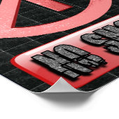 Geen Poster voor roken door restaurantproducten (Hoek)