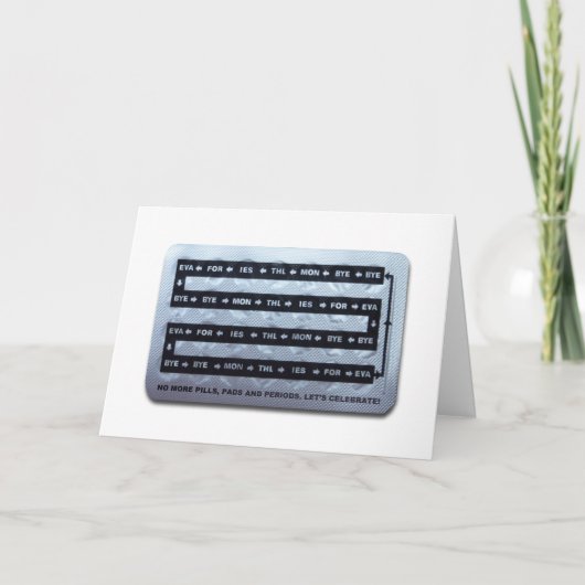 Geen PPP hysterectomie Wenskaart Sjabloon meer (Voorkant)