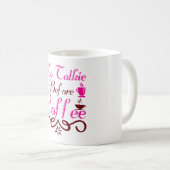 Geen praat voor de koffie koffiemok (Voorkant rechts)