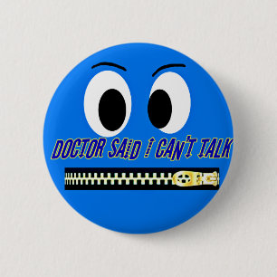 Geen praatje!_Button Ronde Button 5,7 Cm