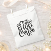 Geen praatje voor koffie. bedankzakje (Geknipt)