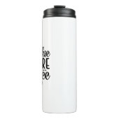 Geen praatje voor koffie. thermosbeker (Voorkant)