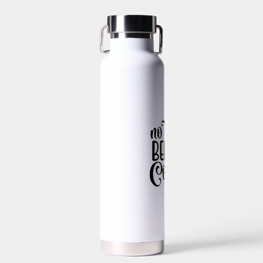 Geen praatje voor koffie. waterfles (Voorkant)