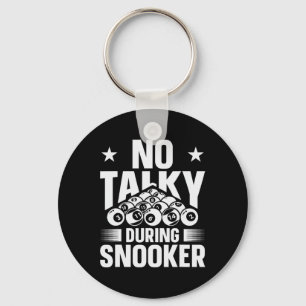 Geen praatjes tijdens snooker Funny Billiards Sile Sleutelhanger