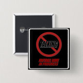 Geen praatjesspel Football in uitvoering Button (Voorkant /achterkant)