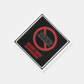 Geen praatjesspel in voortgangspapier servetten (Hoek)