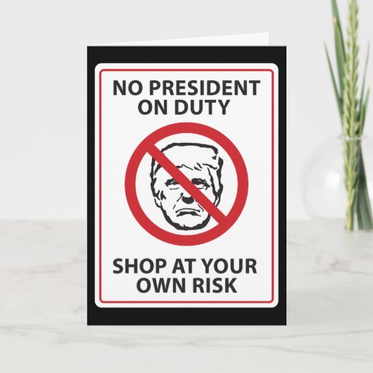 geen president op een eigen risico kaart (Voorkant)