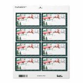 Geen prikkende kerstman naar de stad roze van etiket (Full Sheet)