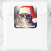 Geen prikkende Klassieke Ronde Sticker (Tas)