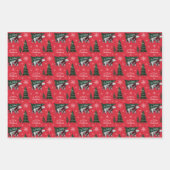 Geen prikkende polaire kerstbomen voor Beer Inpakpapier Vel (Voorkant 2)