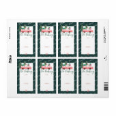 Geen prikkende Santa's Comin naar de stad roze Ret Etiket (Full Sheet)