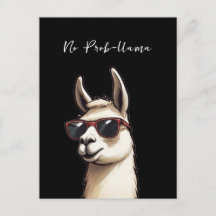 Geen Prob-lama Cool Llama Funky Alpaca