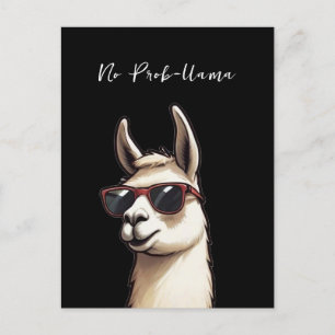 Geen Prob-lama Cool Llama Funky Alpaca Briefkaart