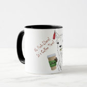 Geen prob-lama! Het is koffietijd! Cute Funny Llam Mok (Voorkant links)