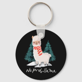 Geen Prob Lama kerstcadeau voor Alpaca Sleutelhanger
