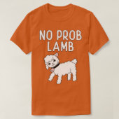 Geen Prob Lamb Funny Gezegde Lamb T-shirt (Design voorkant)
