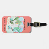 Geen Prob Llama Alpaca My Bags - Koraal op maat Bagagelabel (Voorkant horizontaal)