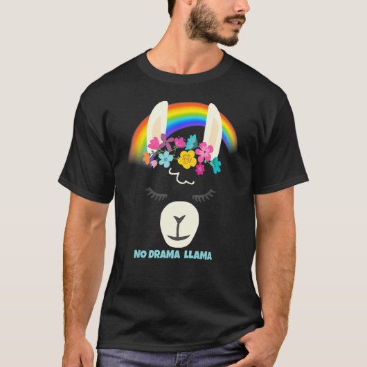 Geen Prob Llama Alpaca Pride Regenboog LGBTQ T-shirt (Voorkant)