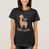 Geen Prob Llama Alpaca Probleem Winken T-shirt (Voorkant)