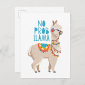 Geen Prob Llama Briefkaart (Voorkant / Achterkant)