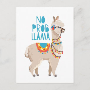 Geen Prob Llama Briefkaart
