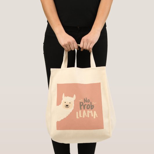Geen Prob Llama-Canvas tas (Voorkant (product))