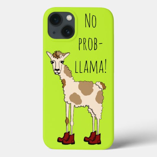 Geen Prob-Llama Case-Mate iPhone Case (Achterkant)