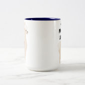 Geen Prob Llama Cute Illustratie Tweekleurige Koffiemok (Center)