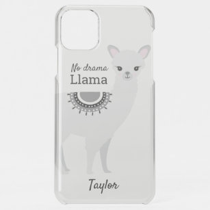 Geen Prob Llama Cute Illustration Personalized iPhone 11 Pro Max Hoesje