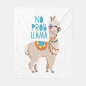 Geen Prob Llama Fleece Deken (Voorkant)