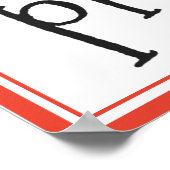 Geen Prob-llama Funny Floral Llama Kinder Room Poster (Hoek)